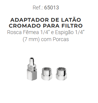 Torneira Cozinha Parede Adapte Purificador de Água/Máquina de Lavar 1/4  Volta Leão - Muratron