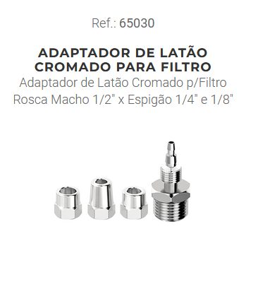 Torneira Cozinha Parede Adapte Purificador de Água/Máquina de Lavar 1/4  Volta Leão - Muratron