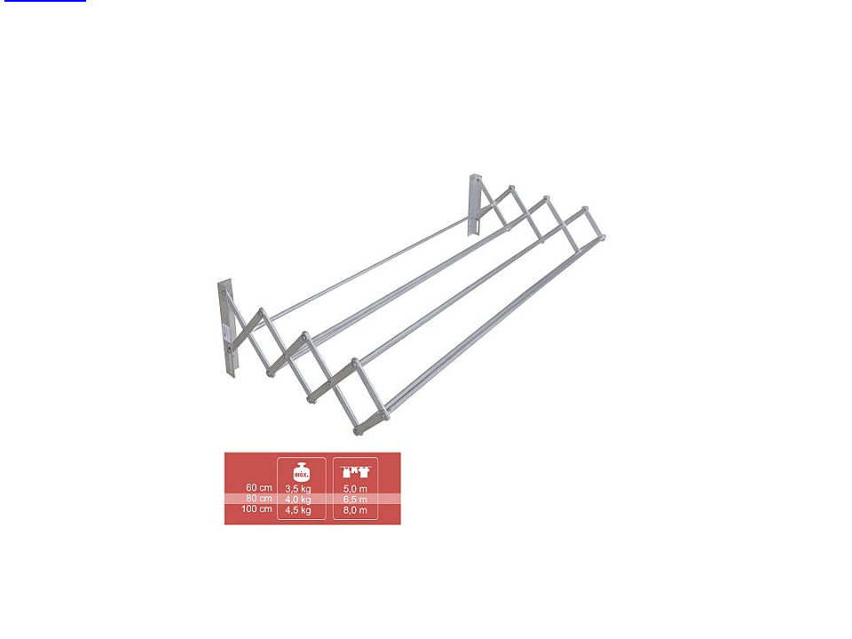 Secador Sanfonado em Alumínio - 0,80m