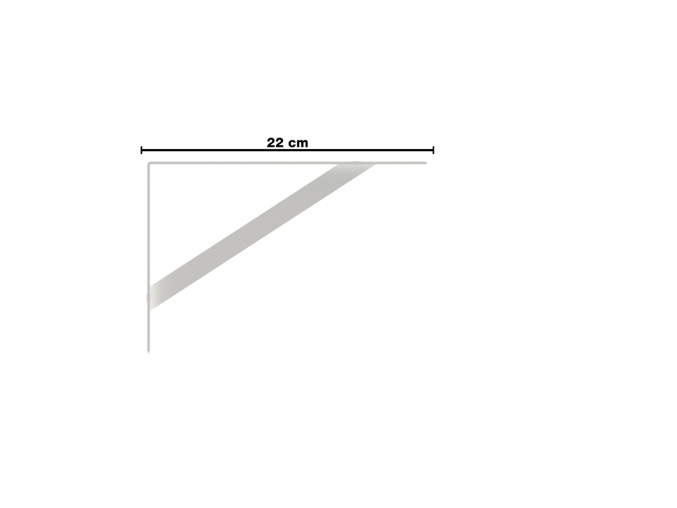 mão francesa leve branca