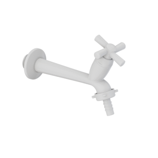 torneira tanque parede plástica abs bica longa para mangueira tigre