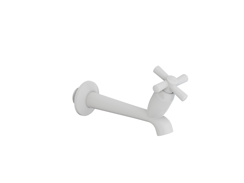 torneira tanque parede plástica abs bica longa tigre