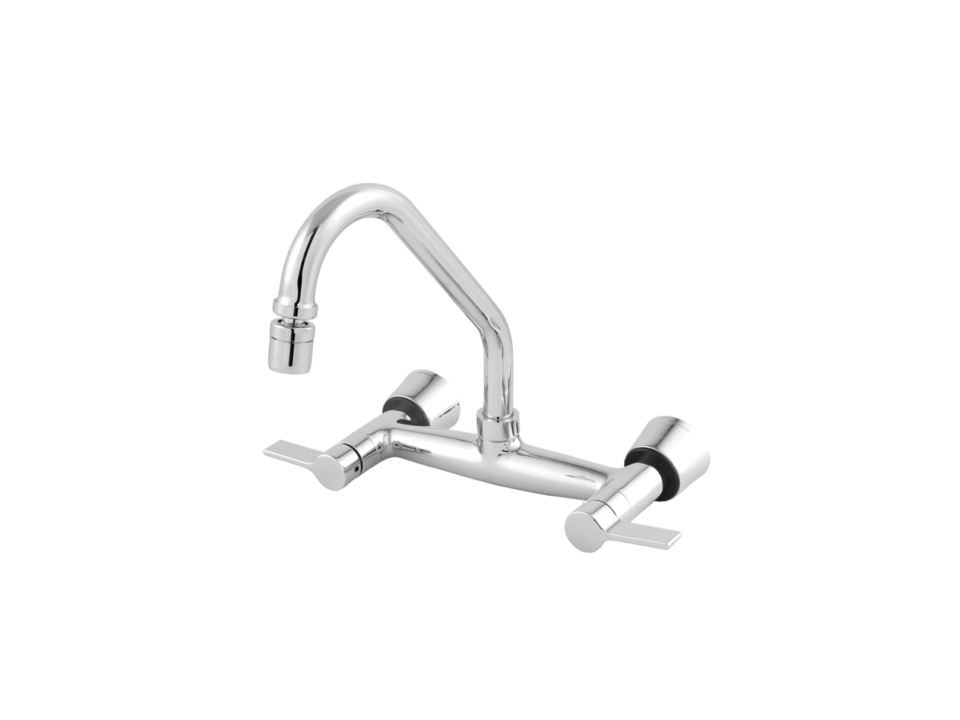 misturador metal parede articulado