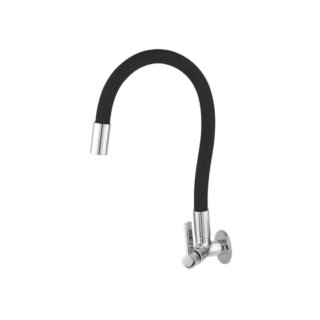 Torneira metal color black parede c17