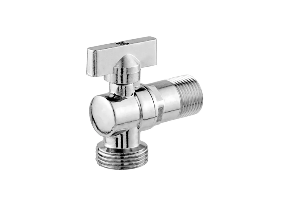 Torneira esfera metal cromado parede