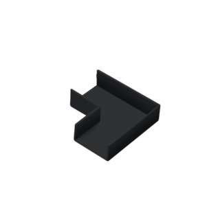 curva canaleta 90 graus preta