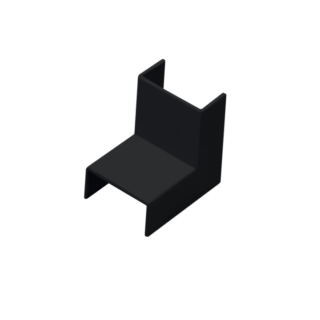 cotovelo interno canaleta 90 graus preta