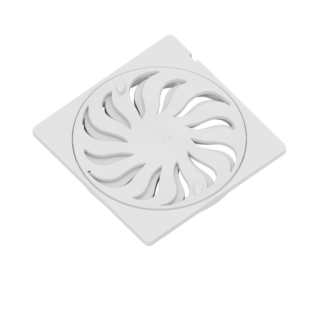 Grelha Abre e Fecha Quadrada Branca Tigre