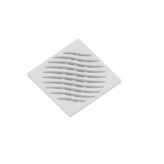 Grelha Ecológica Quadrada Branca Tigre