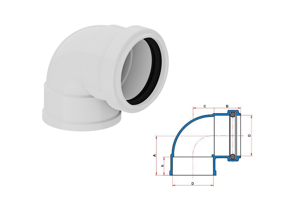 Joelho 90 graus esgoto Tigre
