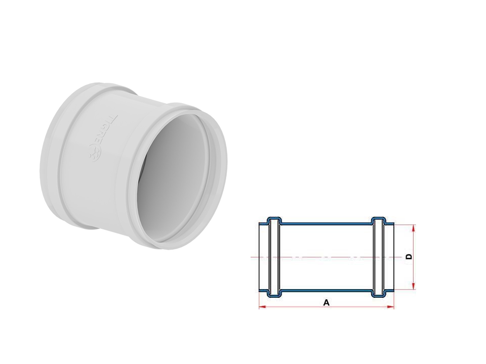 Luva de correr esgoto Tigre