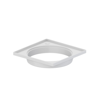 Porta grelha quadrada branca tigre