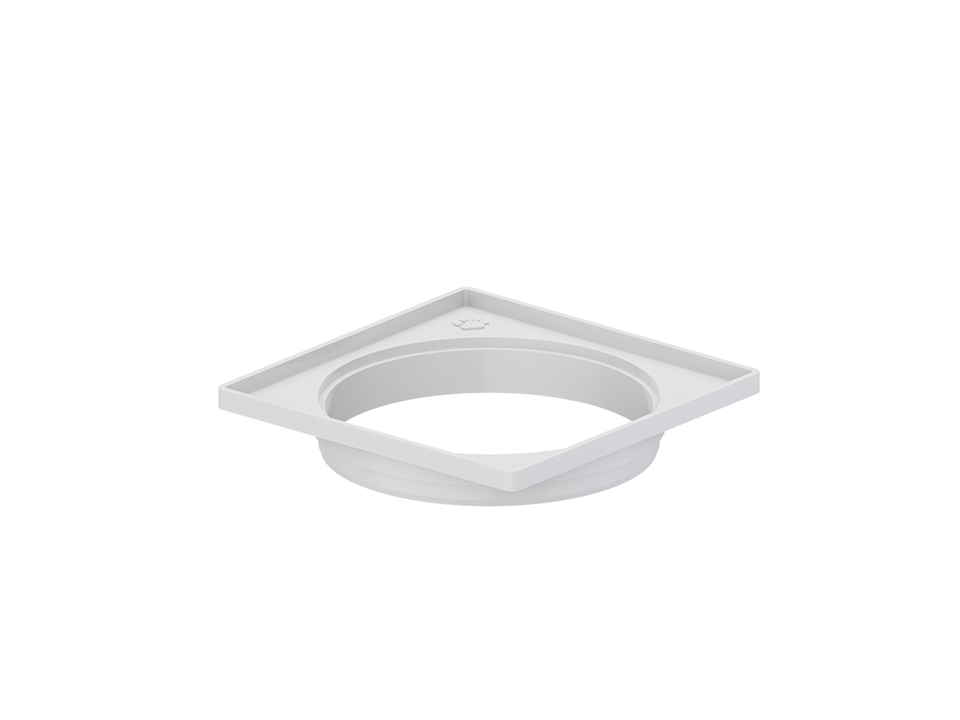 Porta grelha quadrada branca tigre