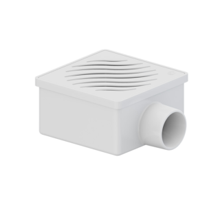 Ralo com grelha saída horizontal