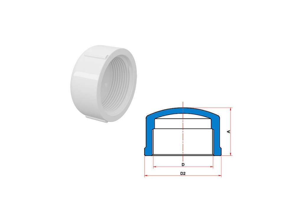 Cap roscável pvc tigre