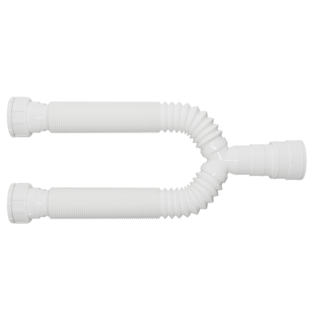 Sifão duplo branco extensivo Blukit