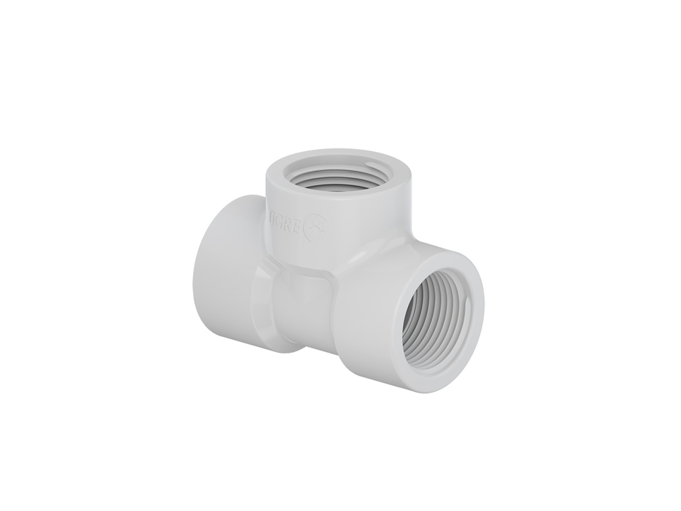 Tê Roscável PVC Branco Tigre