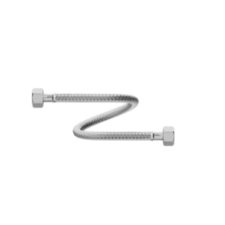 Mangueira de Água fria e quente em trama de aço para rosca fêmea BSP x BSP fêmea 1/2" Censi