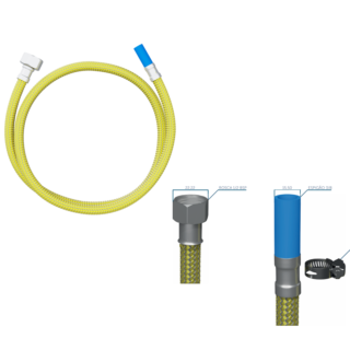 Mangueira flexível para ligação de gás GN, GLP e GNF Economy Blukit