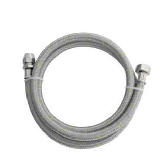 Mangueira flexível para ligação de gás GN, GLP e GNF Trama Aço Blukit