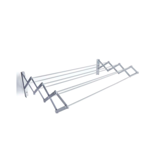 Varal Sanfonado em Aço Branco Mor