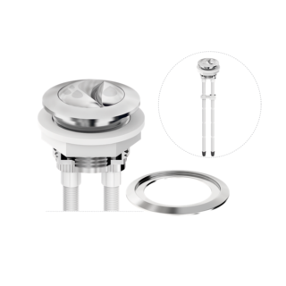Acionador com Hastes para Mec. de Caixa Acoplada Saída Dual Flush - Superior Censi - 95460