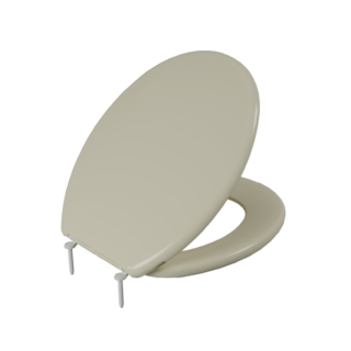 Assento Sanitário Oval Almofadado Slim TAJ/AS Bege 8 Astra