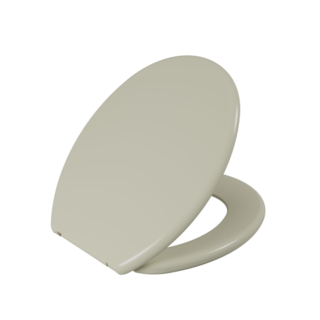 Assento Sanitário Oval Anatômico Astra Modelo Soft TPJ/AS Bege 5 Astra