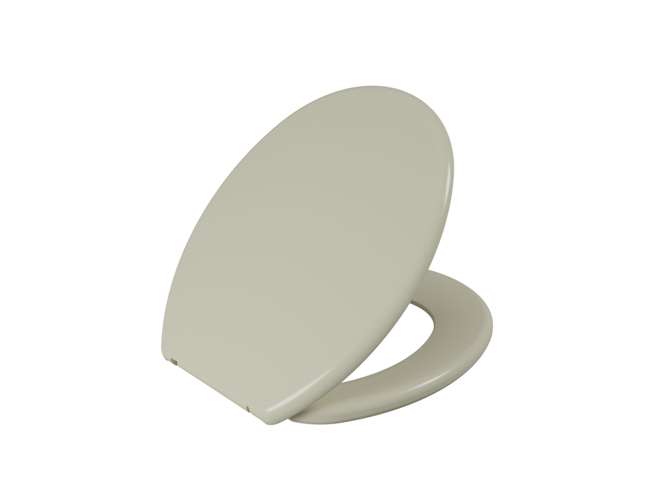 Assento Sanitário Oval Anatômico Astra Modelo Soft TPJ/AS Bege 5 Astra