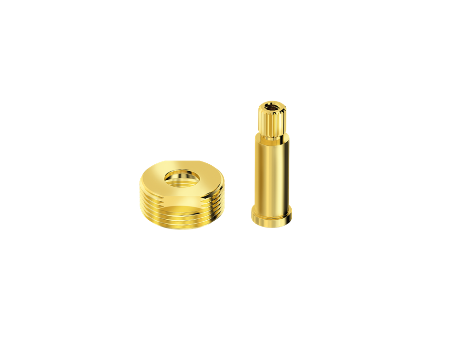 Conversor para Registro de Pressão e Gaveta Castelo Latão Compatível com Fabrimar 1/2", 3/4" e 1" x Acabamento Docol Censi 51024