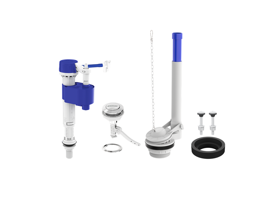Kit para Caixa Acoplada com Entrada Master Flux e Saída Convencional Superior Censi 9563