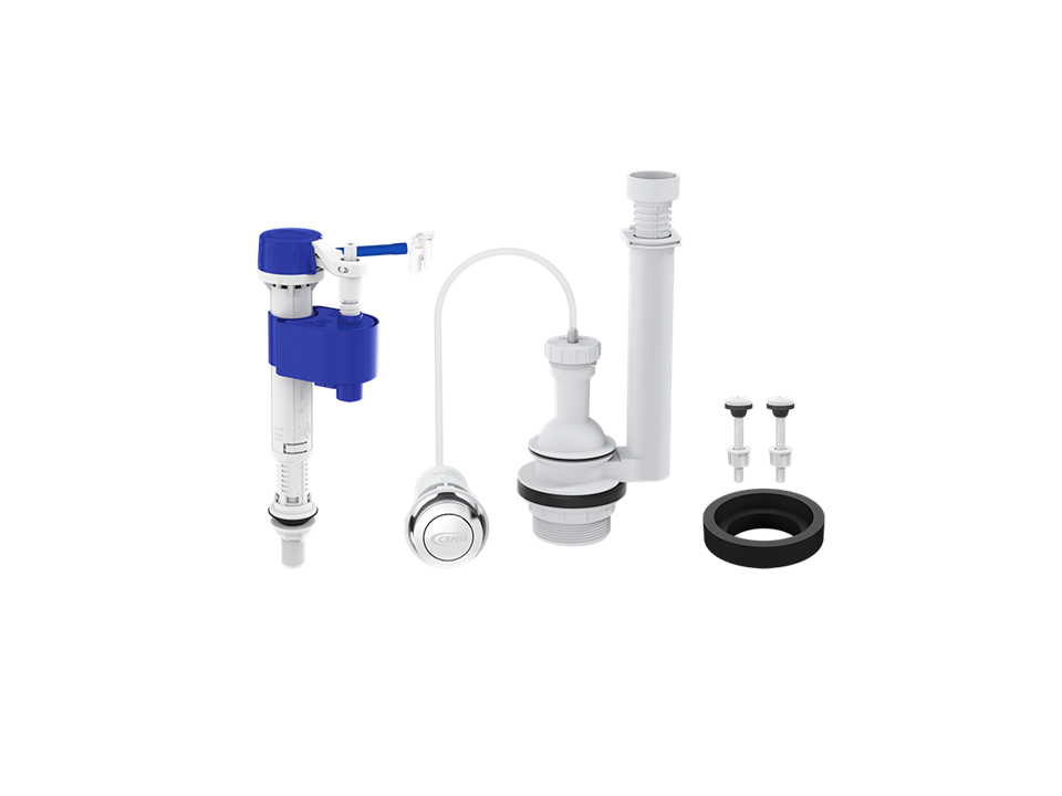 Kit para Caixa Acoplada com Entrada Master Flux e com Saída Pneumático 3x1 Censi 9544