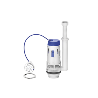 Mecanismo de Saída Dual Flush 3 em 1 para Caixa Acoplada Simplificado Censi 9455