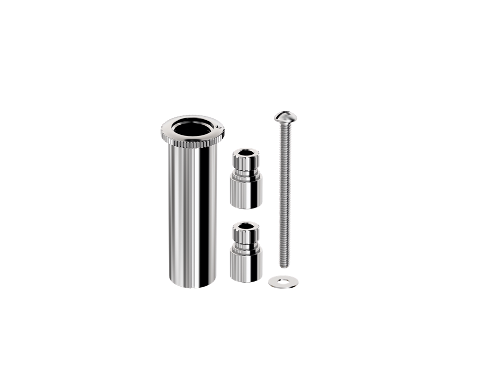 Prolongador com Castelo de ABS Cromado para Registros Deca e Similares - 20,0 mm Censi 50001