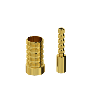 Prolongador de Latão Decapado para Registro 40 mm Compatível com Tigre / Fabrimar - Censi 50029