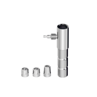 Adaptador de Latão Cromado para Filtro - Rosca Macho x Fêmea 1/2" x Espigão 1/4" e 1/8" (7 e 5 mm) - SL Censi 65020