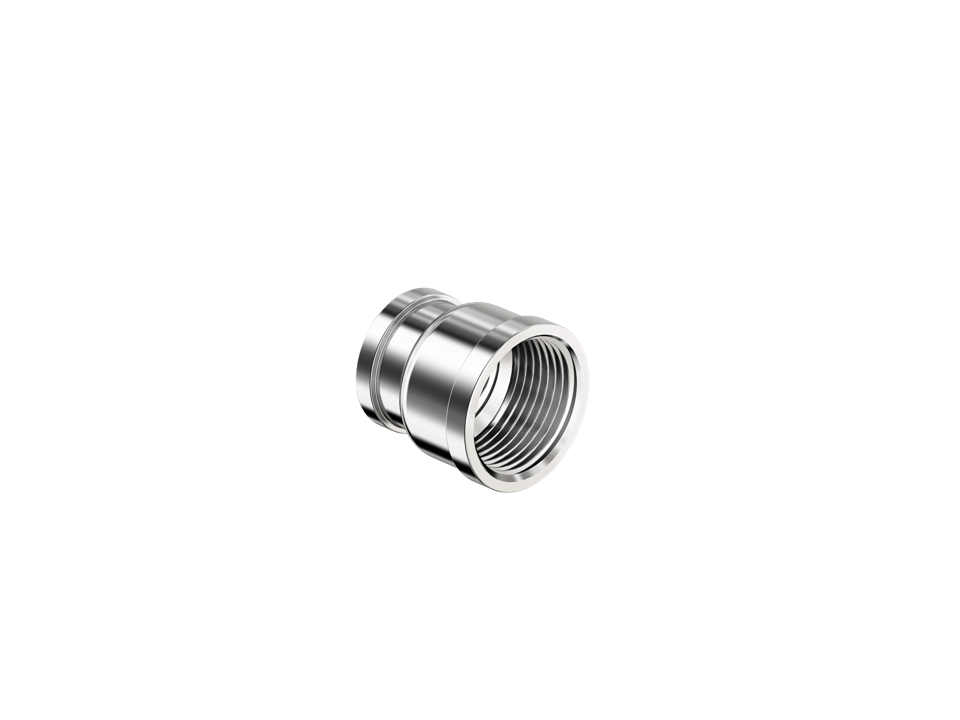 Luva de Redução em Latão Cromado - Rosca 3/4" x 1/2" Censi 85082