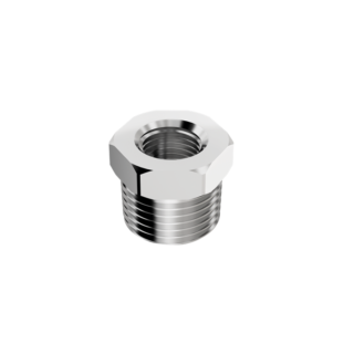 Bucha de Redução em Latão Cromado Rosca macho 1/2" x fêmea 1/4" Censi 85043