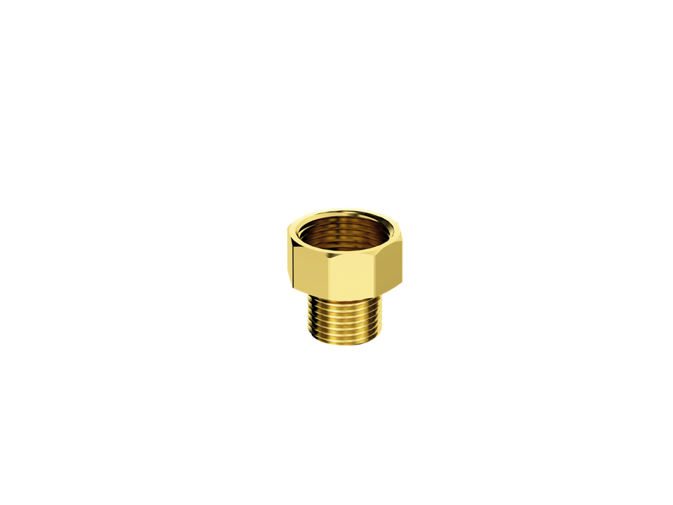 Redução Invertida de Latão Decapado - Rosca 3/4" x 1/2" Censi 85103