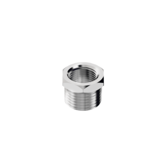 Bucha de Redução em Latão Cromado Rosca 1/2" (M) x Padrão Europa* (F) Censi 65050