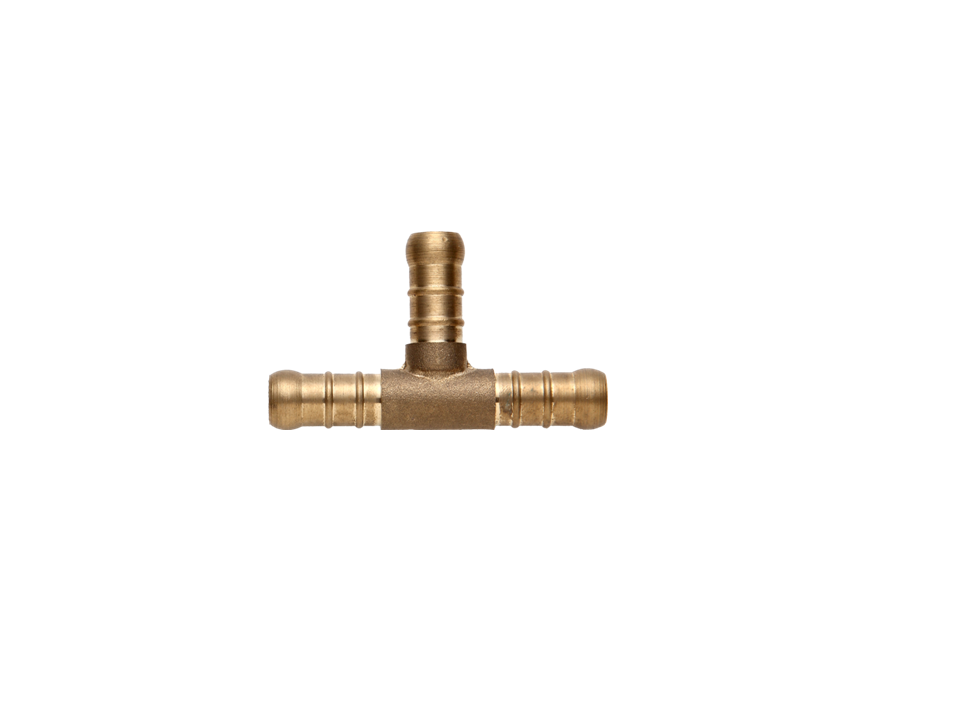 Conexão T Cobre para Mangueira Gás espigão 3/8" TM Blukit 181318