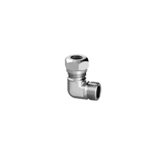 Joelho 90° com Adaptador de Aperto Rápido Rosca 1/2" para Espigão de Gás 3/8" Cromado Censi 7541