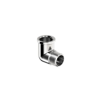Joelho 90º de Latão Cromado - Macho x Fêmea 1/2" Censi 85063