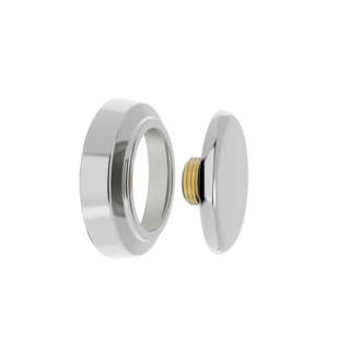 Plug em Latão com Canopla Cromada Rosca 1/2" (M) Blukit