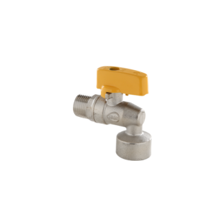 Registro de Esfera 90° para Gás1/2" BSP (M) X 3/4" BSP (F) Blukit 180242