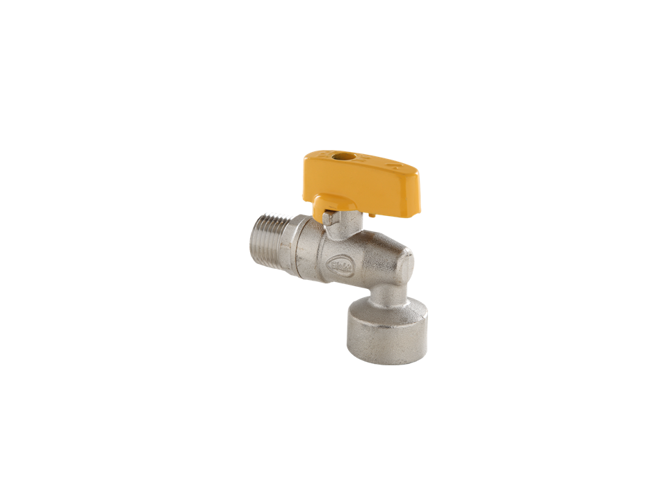 Registro de Esfera 90° para Gás1/2" BSP (M) X 3/4" BSP (F) Blukit 180242
