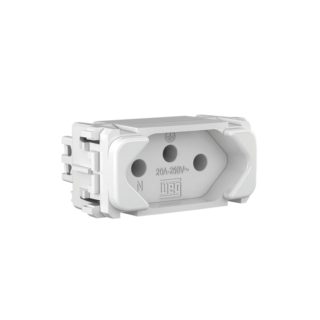 Módulo de tomada de energia 20A branco linha Composé Weg 13203148