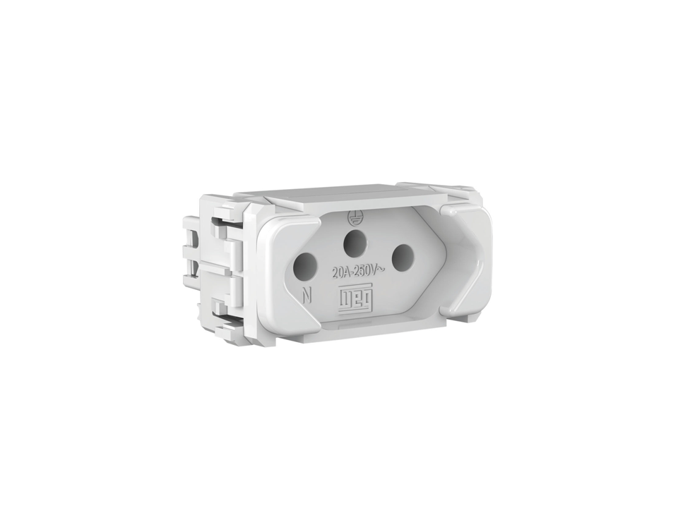 Módulo de tomada de energia 20A branco linha Composé Weg 13203148