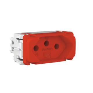 Módulo de tomada de energia 20A Vermelho linha Composé Weg 13203152