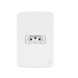 Placa + Suporte 4X2" 1 Módulo Tomada 10A Branco Linha Composé Weg 13272662
